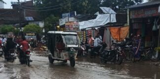सिसवा-निचलौल मुख्य मार्ग पर जलभराव:कटहरी बाजार में बारिश से सड़क गायब, राहगीर और ग्रामीण परेशान