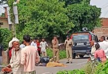 लालगंज में ट्रक ने स्कूटी सवार को रौंदा, मौत:घर लौटते समय हुआ हादसा, किराने की दुकान चलाते थे मृतक