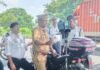 बस्ती में 107 ओवरस्पीड वाहनों का चालान:यातायात पुलिस ने इंटरसेप्टर मशीन से ₹2.14 लाख का जुर्माना लगाया