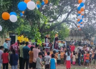 पहुंचकट्टा में मटकी फोड़ कार्यक्रम:श्रद्धालुओं की भीड़ उमड़ी, ग्रामीणों ने मिलकर किया आयोजन