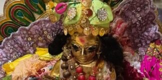 बहराइच में सात दिवसीय श्रीकृष्ण जन्मोत्सव शुरू, झांकी सजाई गई:तेजा फाटा गांव में धार्मिक कार्यक्रम और भागवत कथा का आयोजन