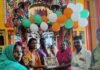 सीताद्वार मंदिर में कन्हैया छठी का आयोजन:इकौना में 2 हजार श्रद्धालु पहुंचे, प्रसाद भी ग्रहण किया