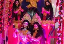 सिरसिया के दुर्गा मंदिर में कृष्ण जन्माष्टमी की छठी मनाई:भंडारे में उमड़े श्रद्धालु, अध्यक्ष ने बांटा प्रसाद; बारिश भी हुई