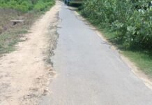 बदलबाग को जोड़ने वाली सड़क जर्जर:ग्रामीणों और स्कूली बच्चों को परेशानी, बारिश में जलभराव से कीचड़ में गिर रहे लोग