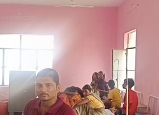 चाबी लगाते ही अनियंत्रित हुई पिकअप:पेड़ से टकराई, 32 श्रद्धालु घायल, एक वृद्ध महिला के हाथ-पैर में फ्रैक्चर