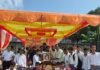 नानपारा में आरएसएस ने युवा खेल राष्ट्र कार्यक्रम आयोजित किया:शताब्दी वर्ष पर 100 मीटर दौड़, खो-खो और कबड्डी प्रतियोगिताएं हुईं
