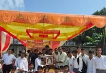 नानपारा में आरएसएस ने युवा खेल राष्ट्र कार्यक्रम आयोजित किया:शताब्दी वर्ष पर 100 मीटर दौड़, खो-खो और कबड्डी प्रतियोगिताएं हुईं