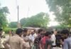 बहराइच के बेलगुलरिया में सरकारी जमीन की पैमाइश:अवैध कब्जे की शिकायत पर राजस्व टीम ने पुलिस के साथ की कार्रवाई