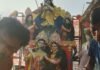 सिरसिया के लक्ष्मणपुर बाजार में निकली जन्माष्टमी शोभायात्रा:भक्तों ने 'अगले वर्ष फिर आना कन्हैया' के नारे लगाए, मुस्लिम समुदाय के लोग भी हुए शामिल