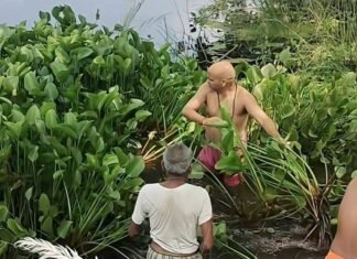 चन्द्रमणि पाण्डेय के नेतृत्व में मनोरमा घाट पर सफाई अभियान:स्थानीय लोगों ने की साफ-सफाई; पाण्डेय बोले- अधिकारी मुंह मोड़ सकते हैं, हम नहीं