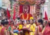 भादौ उत्सव के तहत दादी राणी सती की शोभायात्रा:भक्तों ने भजनों पर थिरकते हुए निकाली, शुक्रवार को लगेगा मेला