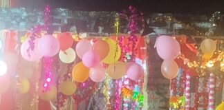 भिंगा रोड पर कान्हा जी की छठी मनाई गई:जन्म के छठे दिन बच्चों, युवाओं और बुजुर्गों ने मिलकर मनाया जश्न