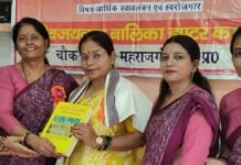 दिग्विजयनाथ बालिका इंटर कॉलेज में छात्राओं को स्वरोजगार परदिया व्याख्यान:निचलौल में डॉ. श्वेता सिंह ने आर्थिक स्वावलंबन के लिए सरकारी योजनाओं की जानकारी दी।