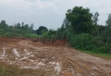 रिसिया में थाने से चंद कदम दूर मिट्टी खनन:गहरी खाई बनी, सड़क क्षतिग्रस्त; ग्रामीणों में आक्रोश, प्रशासन बेखबर