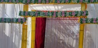 गणेश उत्सव की तैयारियों में जुटा कोटही मंदिर परिसर:अमोढ़ा में वाटरप्रूफ पंडाल और भव्य प्रतिमा बनेगी आकर्षण