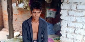 श्रावस्ती में बाइक खाई में पलटी, युवक घायल:पैर में गंभीर चोट, प्राथमिक उपचार जारी