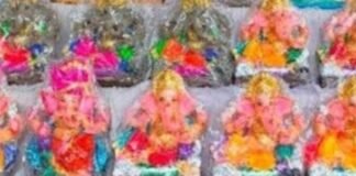 गणेश चतुर्थी से पहले हर्रैया के बाजारों में सजी प्रतिमाएं:भक्तों की उमड़ी भीड़, घरों और पंडालों में स्थापित होंगी प्रतिमाएं
