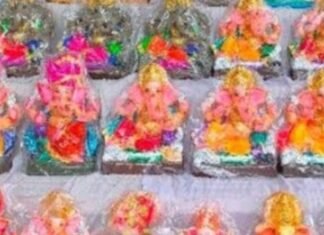 गणेश चतुर्थी से पहले हर्रैया के बाजारों में सजी प्रतिमाएं:भक्तों की उमड़ी भीड़, घरों और पंडालों में स्थापित होंगी प्रतिमाएं