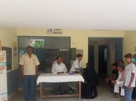 रुद्रापुर PHC में मुख्यमंत्री आरोग्य मेला:29 मरीजों की जांच, 15 महिलाएं और 14 पुरुष पहुंचे; मुफ्त दवाएं भी मिलीं