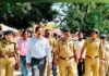 कजरी तीज पर डीएम-एसपी ने सुरक्षा व्यवस्था परखी:पांडवकालीन बाबा बागेश्वर नाथ मंदिर और सरयू घाट पर भीड़ प्रबंधन के दिए निर्देश