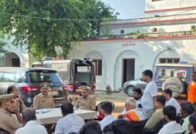 खैरीघाट थाने में गणेश पूजा पर पीस कमेटी की बैठक:अराजकता पर सख्त कार्रवाई, शांति बनाए रखने की अपील