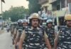 त्योहारों से पहले कोल्हुई पुलिस का फ्लैग मार्च:संवेदनशील इलाकों में परखी सुरक्षा व्यवस्था, आपसी सौहार्द बनाए रखने की अपील