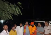 साउघाट में सनातन प्रचार आध्यात्मिक यात्रा शुरू:गोविंद दास महाराज का भव्य स्वागत