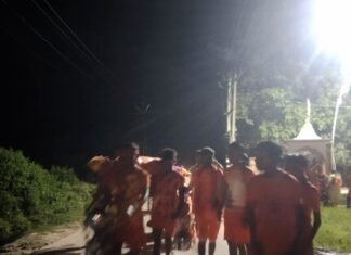 सिरसिया में कजरी तीज पर कावड़ियों की भीड़ उमड़ी:श्रद्धालु पवित्र जल लेकर शिवालयों की ओर रवाना, विभूति नाथ मंदिर में करेंगे जलाभिषेक