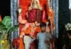 अमोढ़ा में गणेश उत्सव की शोभायात्रा निकली:भक्त नाचते-गाते पंडाल तक पहुंचे, रामजानकी मार्ग गणपति बप्पा के जयकारों से गूंजा