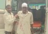 जमुनहा-बहराइच मार्ग पर बाइक ने साइकिल सवार को टक्कर मारी:हादसे में बाइक सवार दंपती और साइकिल सवार समेत तीन घायल