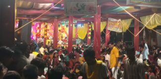 लक्ष्मण नगर में गणेश पूजा महोत्सव धूमधाम से मनाया गया:कलाकारों ने दी झांकी की प्रस्तुति, ग्रामीण हुए मंत्रमुग्ध
