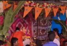 श्रावस्ती के हरदत्त नगर में गणेश महोत्सव की धूम:आकर्षक झांकी और आरती ने मन मोहा, भक्तिमय हुआ पूरा माहौल