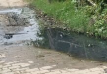 इकौना के किडिहौना में जलभराव से ग्रामीण परेशान:निकासी न होने से गंदगी और दुर्गंध, बच्चों को भी आने-जाने में दिक्कत