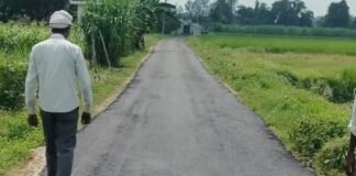 जर्जर सड़क से ग्रामीणों को मिलेगी राहत:ल्लौर नगरा से खन्ता शसना को जोड़ने वाले मार्ग का पिच निर्माण शुरू, लोगों में खुशी