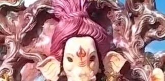 जोखवा बाजार में गणपति विसर्जन यात्रा:गाजे-बाजे के साथ भक्तों ने दी गणपति बप्पा को विदाई, शांतिपूर्ण हुआ विसर्जन