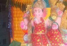 श्रावस्ती के बरावा हरगुन में गणपति पंडाल जयकारों से गूंजा:8वें दिन भक्तों ने लगाए 'गणपति बाप्पा मोरया' के जोरदार जयकारे, माहौल भक्तिमय हुआ