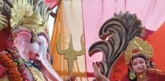गणपति बप्पा को नम आंखों से दी गई विदाई:सिरसिया में धूमधाम से निकली विसर्जन यात्रा, शाम की आरती में उमड़ा सैलाब