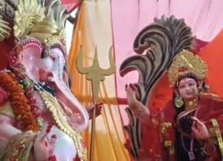 गणपति बप्पा को नम आंखों से दी गई विदाई:सिरसिया में धूमधाम से निकली विसर्जन यात्रा, शाम की आरती में उमड़ा सैलाब