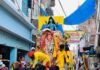 जमुनहा बाजार में निकली गणेश प्रतिमा विसर्जन यात्रा:श्रद्धालुओं ने लगाए गणपति बप्पा मोरया के जयकारे, भक्तिमय माहौल हुआ