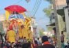 जमुनहा में गणपति बप्पा का विसर्जन जुलूस निकला:गाजे-बाजे के साथ उमड़ा जनसैलाब, भक्ति और उत्साह का माहौल