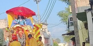 जमुनहा में गणपति बप्पा का विसर्जन जुलूस निकला:गाजे-बाजे के साथ उमड़ा जनसैलाब, भक्ति और उत्साह का माहौल