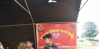 66वीं वाहिनी SSB ने राजमंदिर कलां में लगाया मुफ्त-चिकित्सा शिविर:110 ग्रामीणों का हुआ स्वास्थ्य परीक्षण, मुफ्त दवाएं भी बांटी गईं