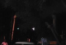 गौर में आंधी-बारिश से बिजली व्यवस्था ठप:बाजार से गांव तक अंधेरा, कारोबार और रोजमर्रा के काम प्रभावित