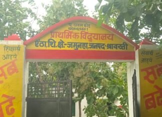 जमुनहा में तेज हवा-बारिश से गिरे पेड़:ऐठा गांव के स्कूल और सचिवालय की बाउंड्रीवाल टूटी, ग्रामीणों को चिंता