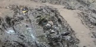 शहादत नगर में नाली न होने से गंदा पानी जमा:रास्ते पर कीचड़ से ग्रामीणों को परेशानी, बच्चों और बुजुर्गों को दिक्कत