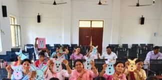 डायट इकौना में शिक्षकों को मिला कला प्रशिक्षण:10 बैगलेस डे आनंदम ट्रेनिंग का तीसरा बैच पूरा, बच्चों को सिखाएंगे आनंदमय तरीके