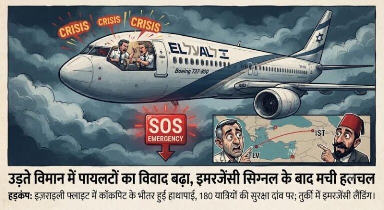 उड़ान के दौरान पायलटों में झड़प, 180 इस्राइली यात्रियों वाला विमान बना चिंता का कारण