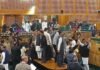 जम्मू-कश्मीर विधानसभा में BJP का प्रदर्शन, NHM कर्मचारियों की मांगों को लेकर नारेबाजी