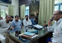 पुलिस क्षेत्राधिकारी के वादाखिलाफी पर पत्रकारो में आक्रोश।