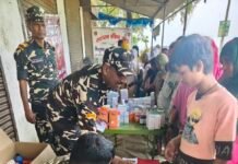 62वीं वाहिनी सशस्त्र सीमा बल द्वारा ग्राम सदाई पुरवा में मानव चिकित्सा शिविर का आयोजन किया गया
